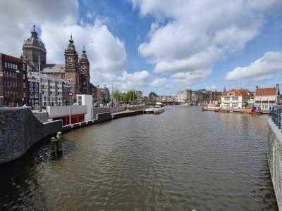 Arrival in Amsterdam